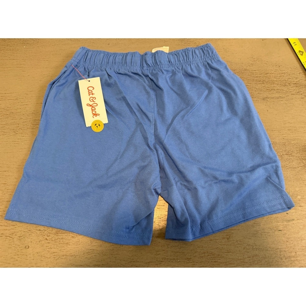 Cat & Jack Boys Blue Knit Shorts Size M 8 Elastic Waist Drawstring NWT